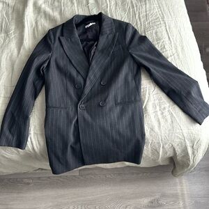 Pinstriped Blazer